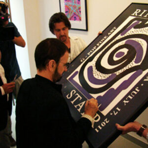 Ringo Starr signing Untitled #9